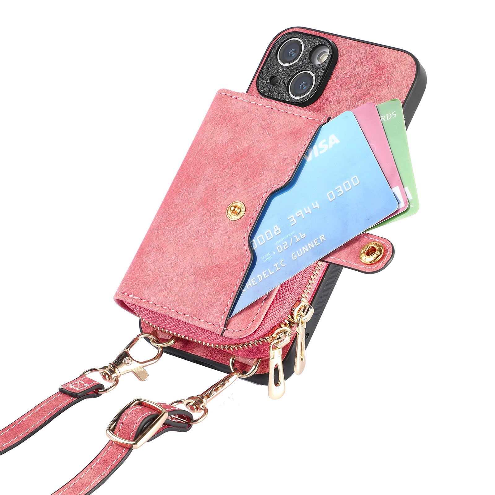 Crossbody Zipper Wallet Phone Case