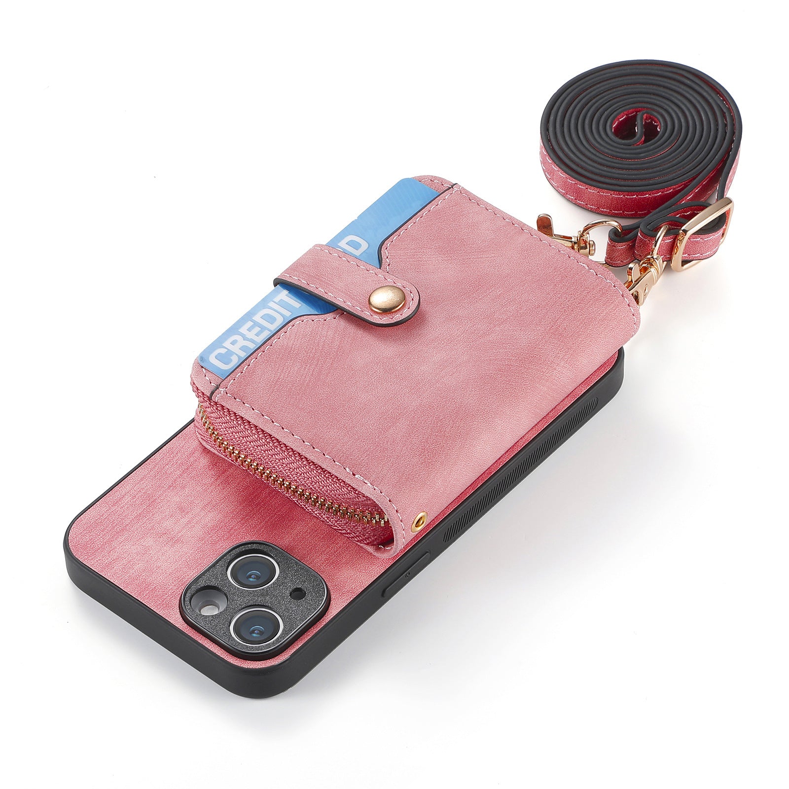 Crossbody Zipper Wallet Phone Case