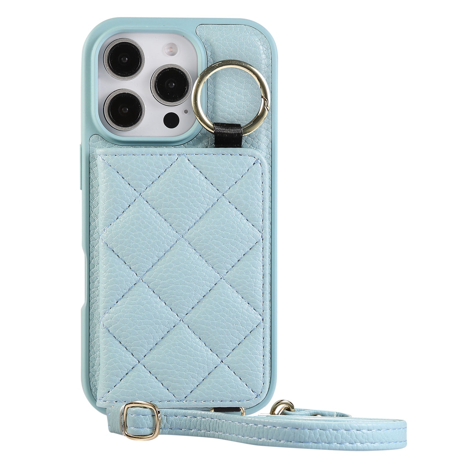 ANKAW Colorful crossbody phone case with 360-degree rotating stand