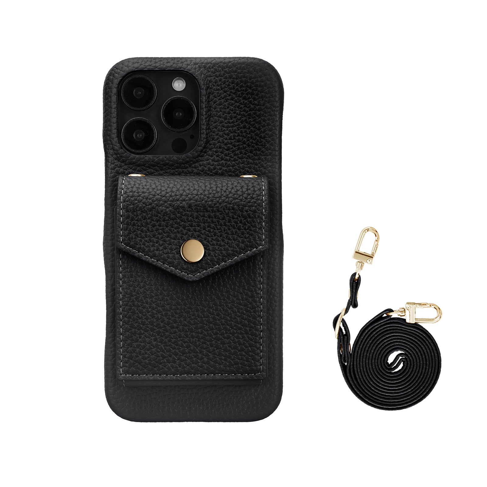 ANKAW high-end leather crossbody phone case wallet