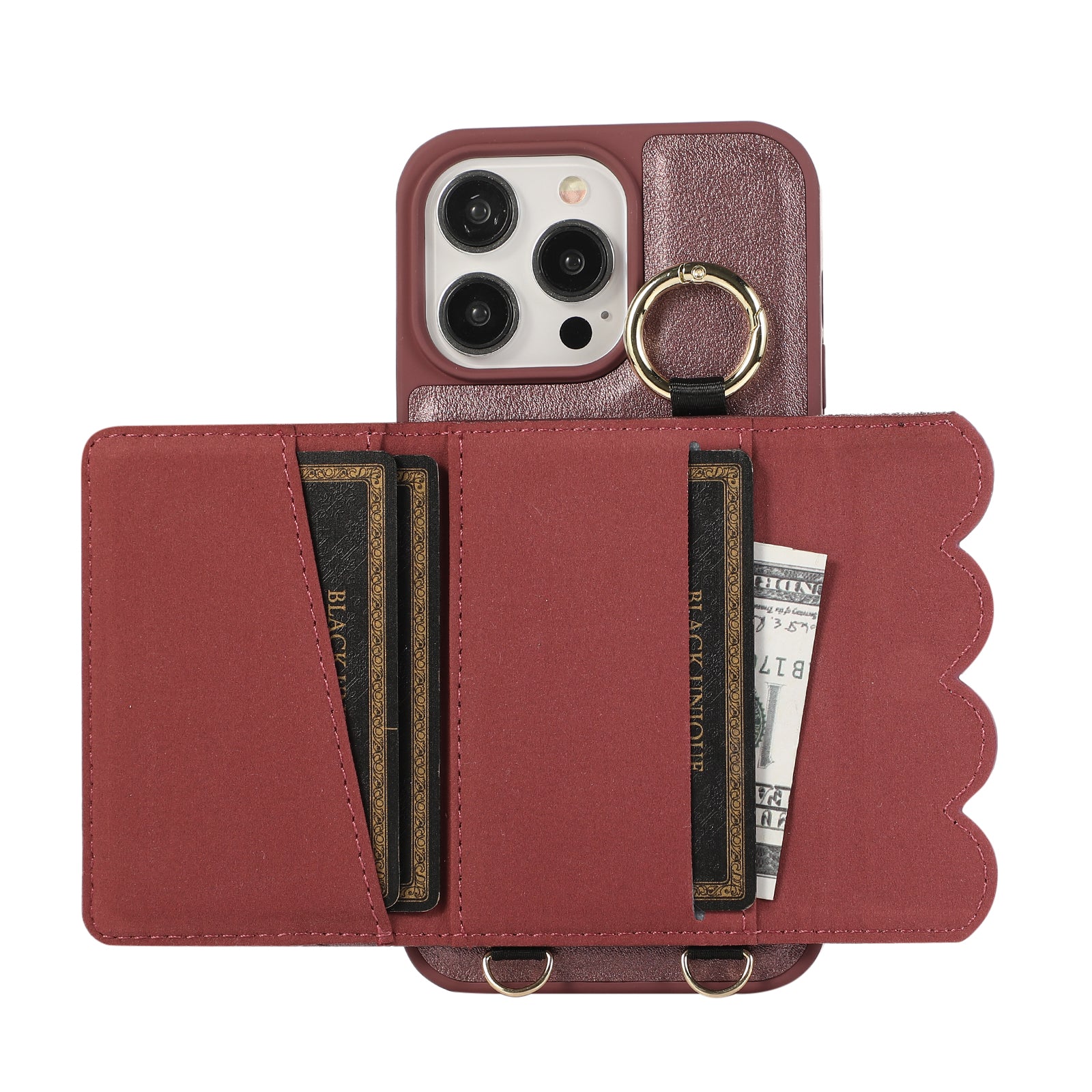 ANKAW Fashion Full Color Crossbody Leather Phone Case Wallet