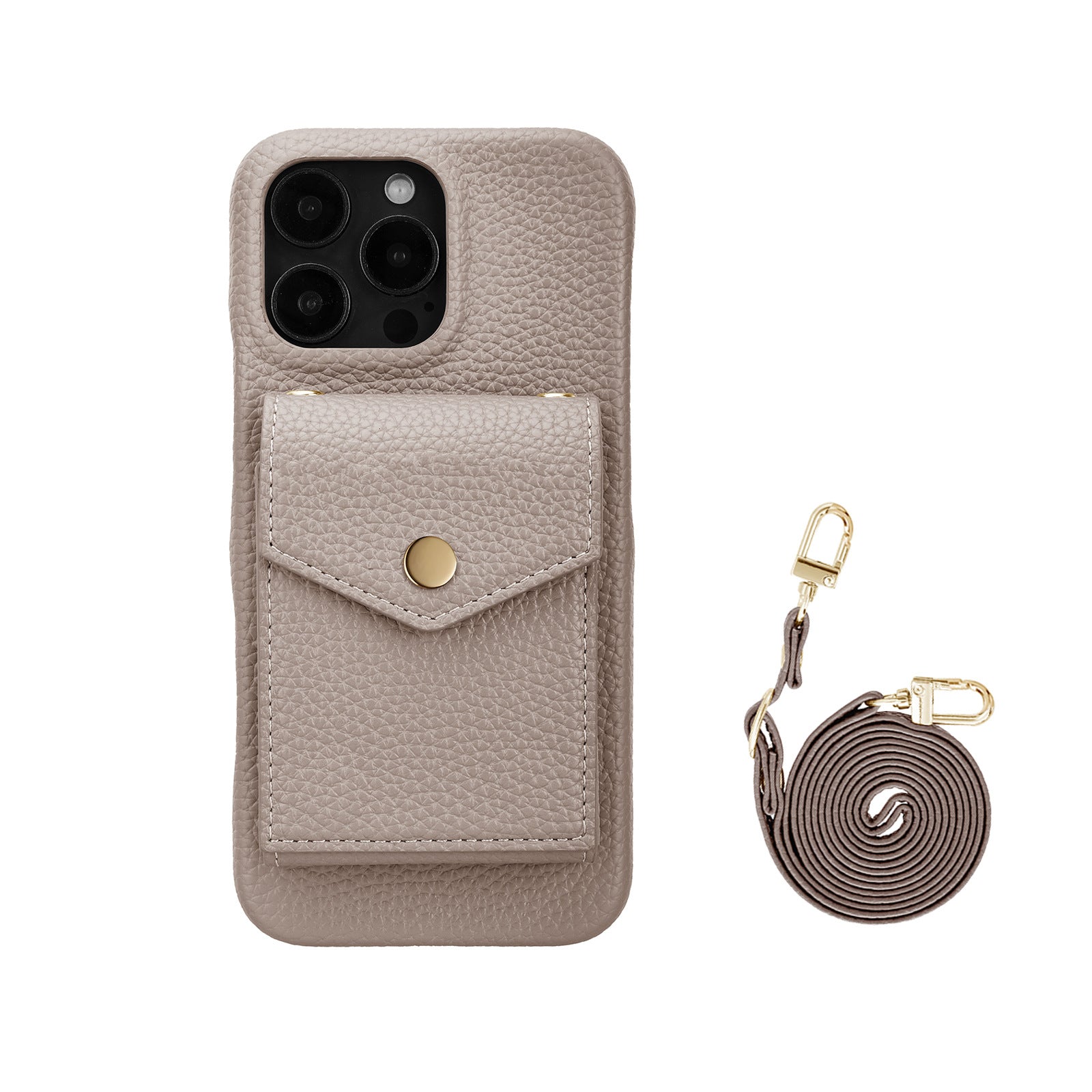 ANKAW high-end leather crossbody phone case wallet