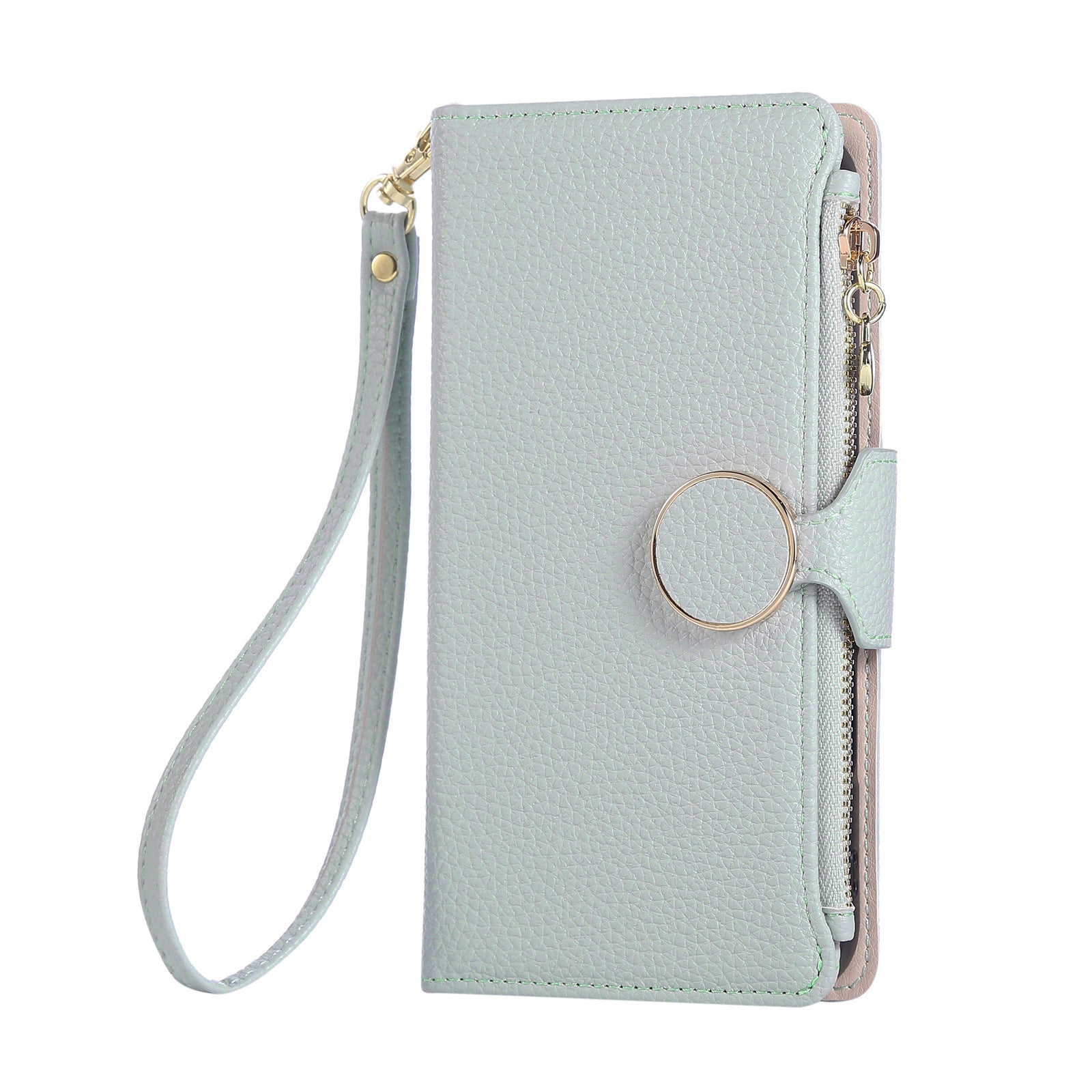 Multifunctional Wrist Zipper Leather Phone Case Wallet
