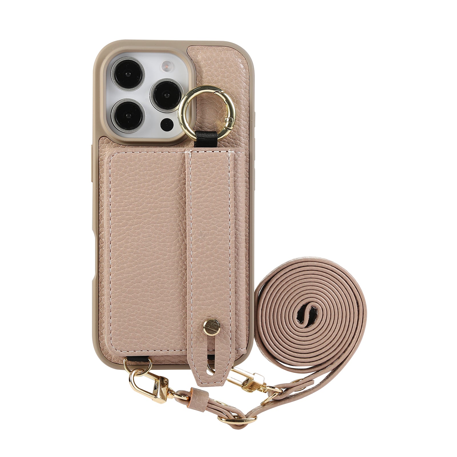 ANKAW leather anti-shock and anti-fall design crossbody mobile phone case