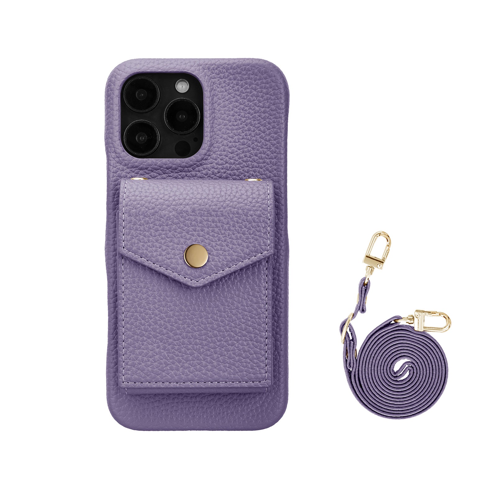 ANKAW high-end leather crossbody phone case wallet