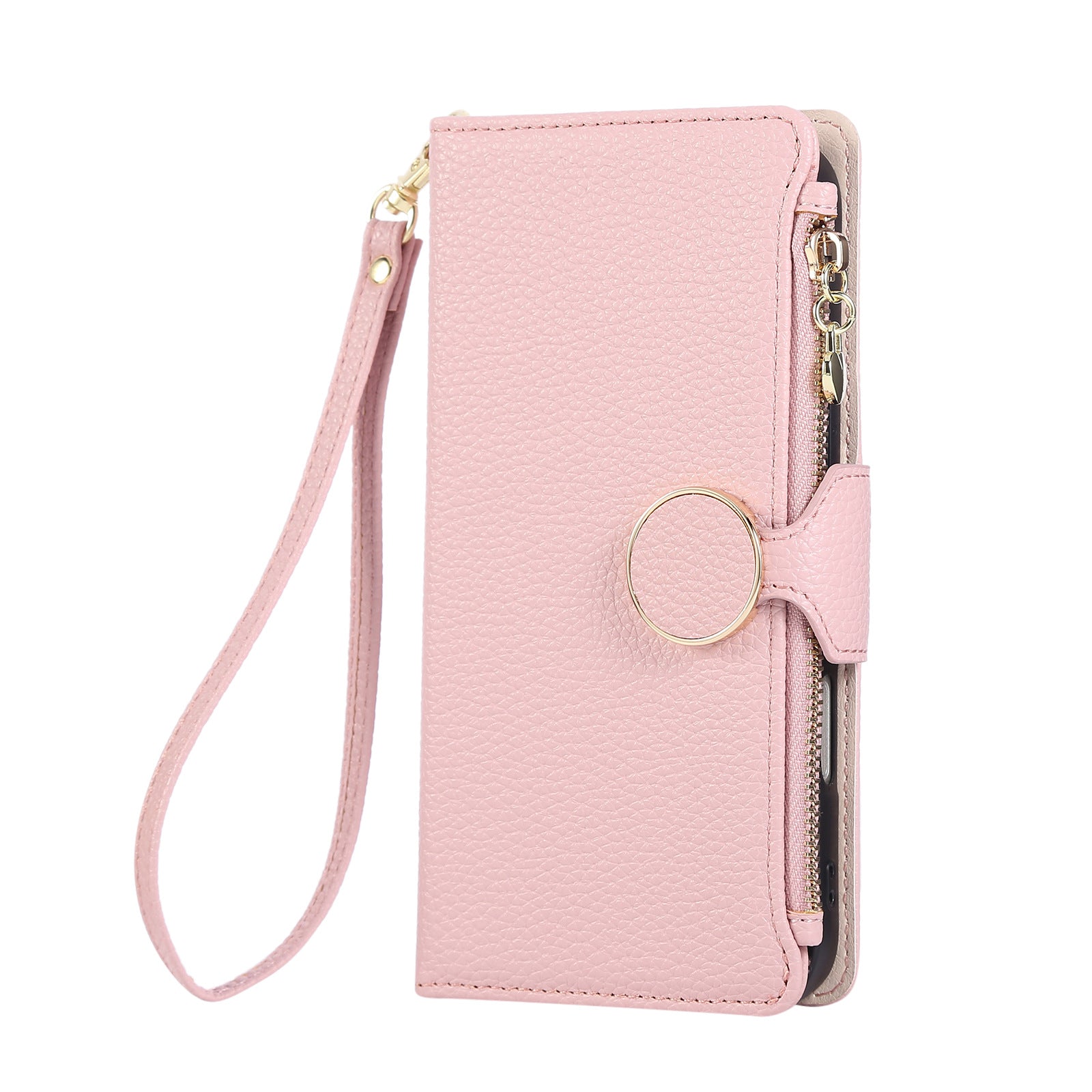 Multifunctional Wrist Zipper Leather Phone Case Wallet