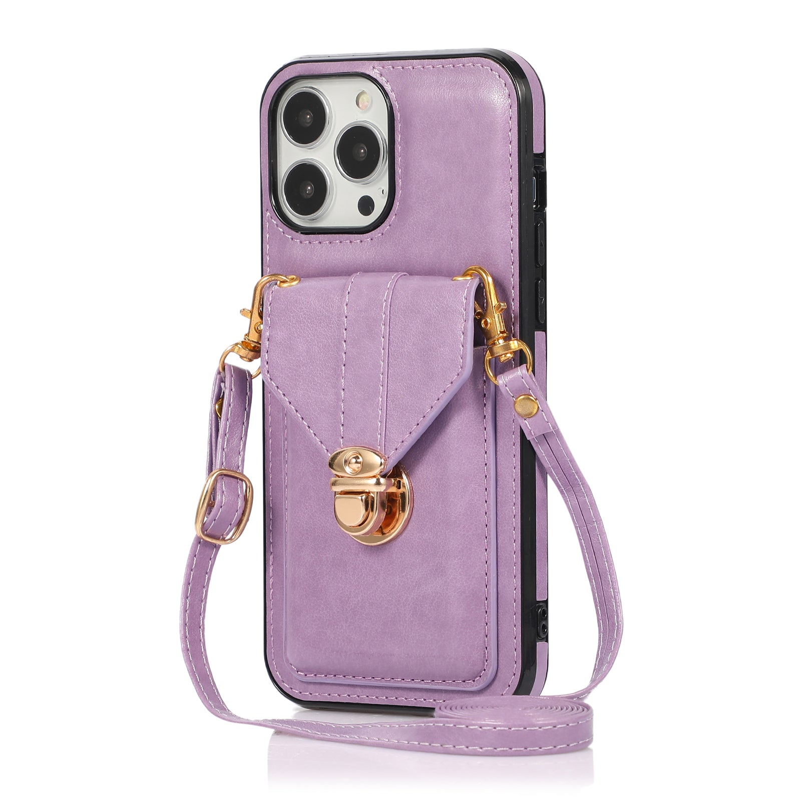 Ankaw Stylish Phone Case with Card Holder & Anti-Theft Buckle