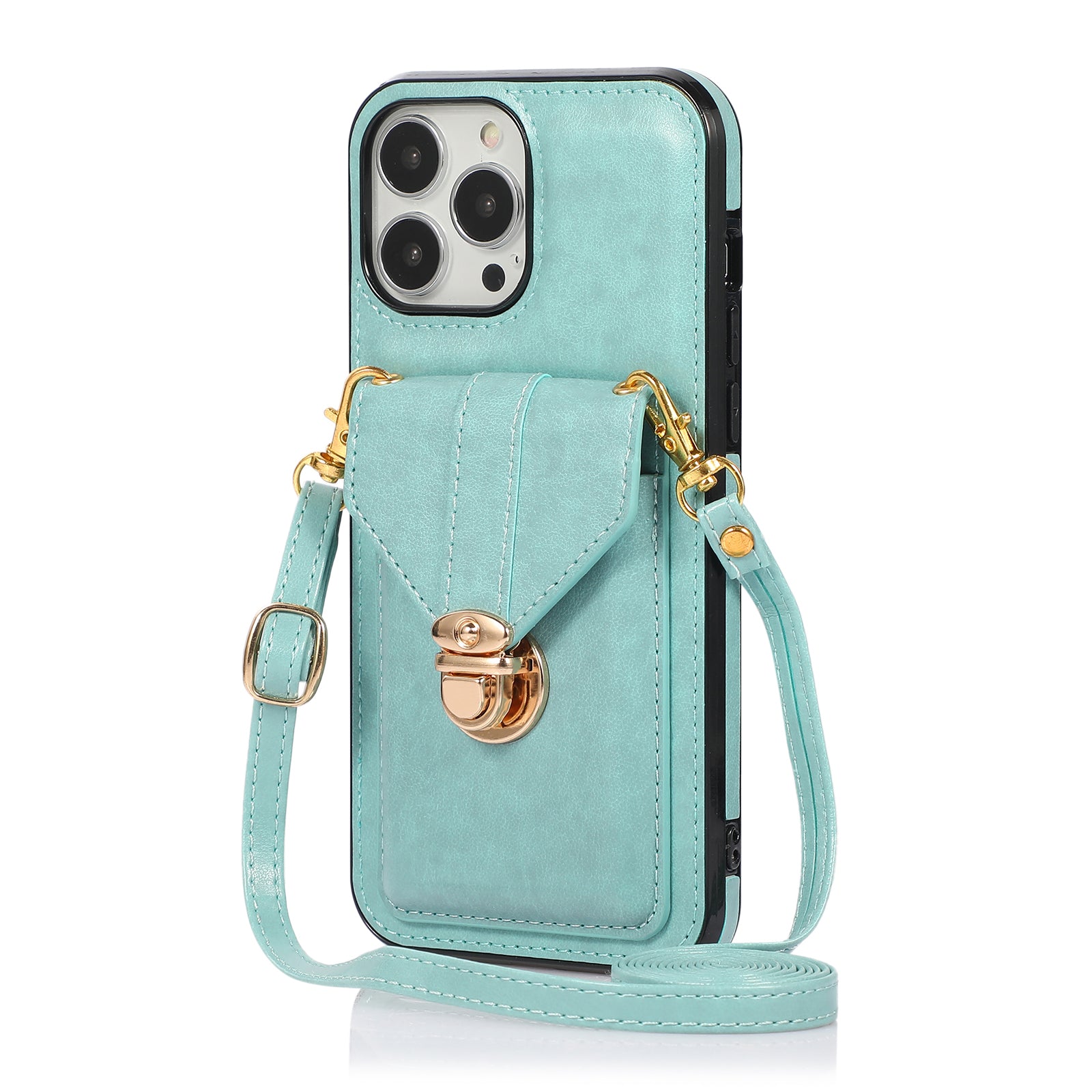 Ankaw Stylish Phone Case with Card Holder & Anti-Theft Buckle