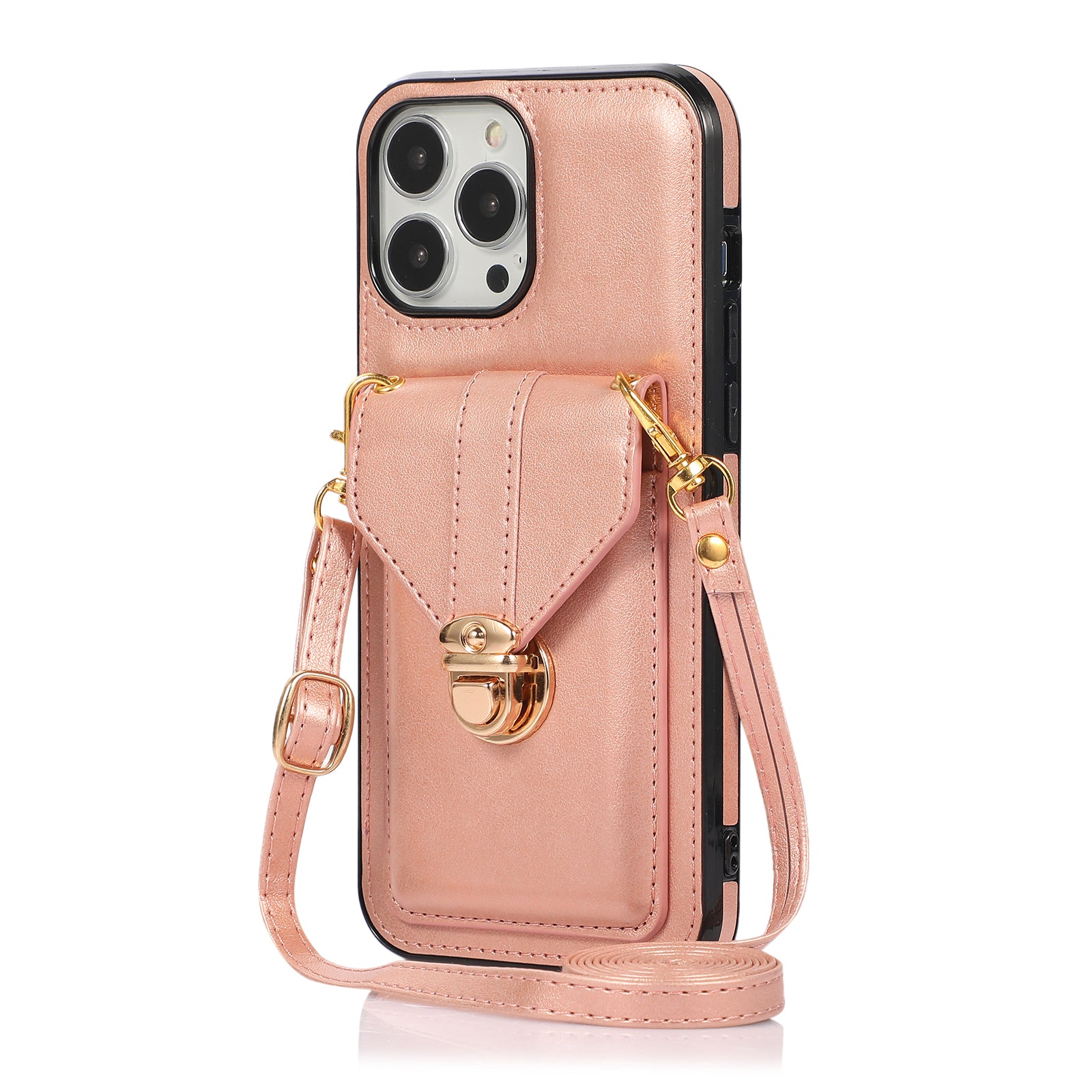 Ankaw Stylish Phone Case with Card Holder & Anti-Theft Buckle