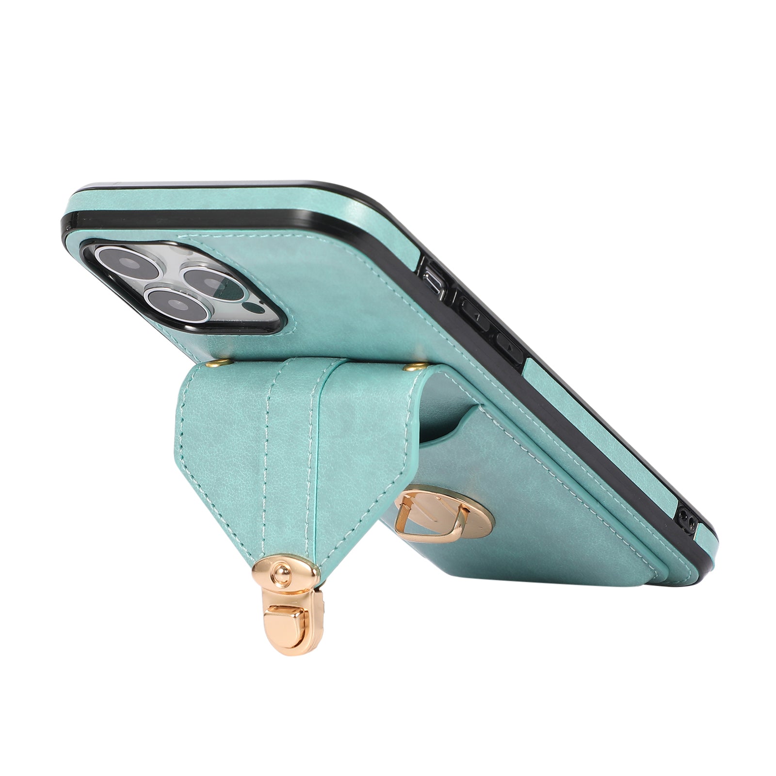 Ankaw Stylish Phone Case with Card Holder & Anti-Theft Buckle