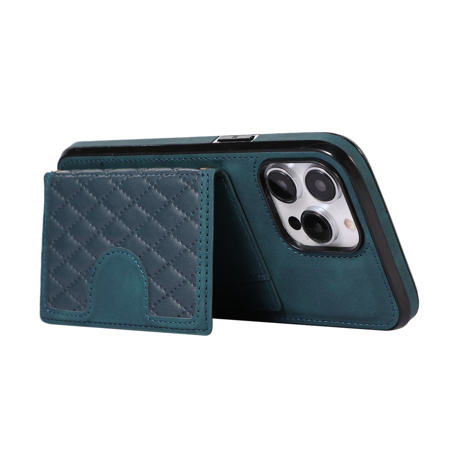 Anti-fall and anti-theft crossbody leather phone case