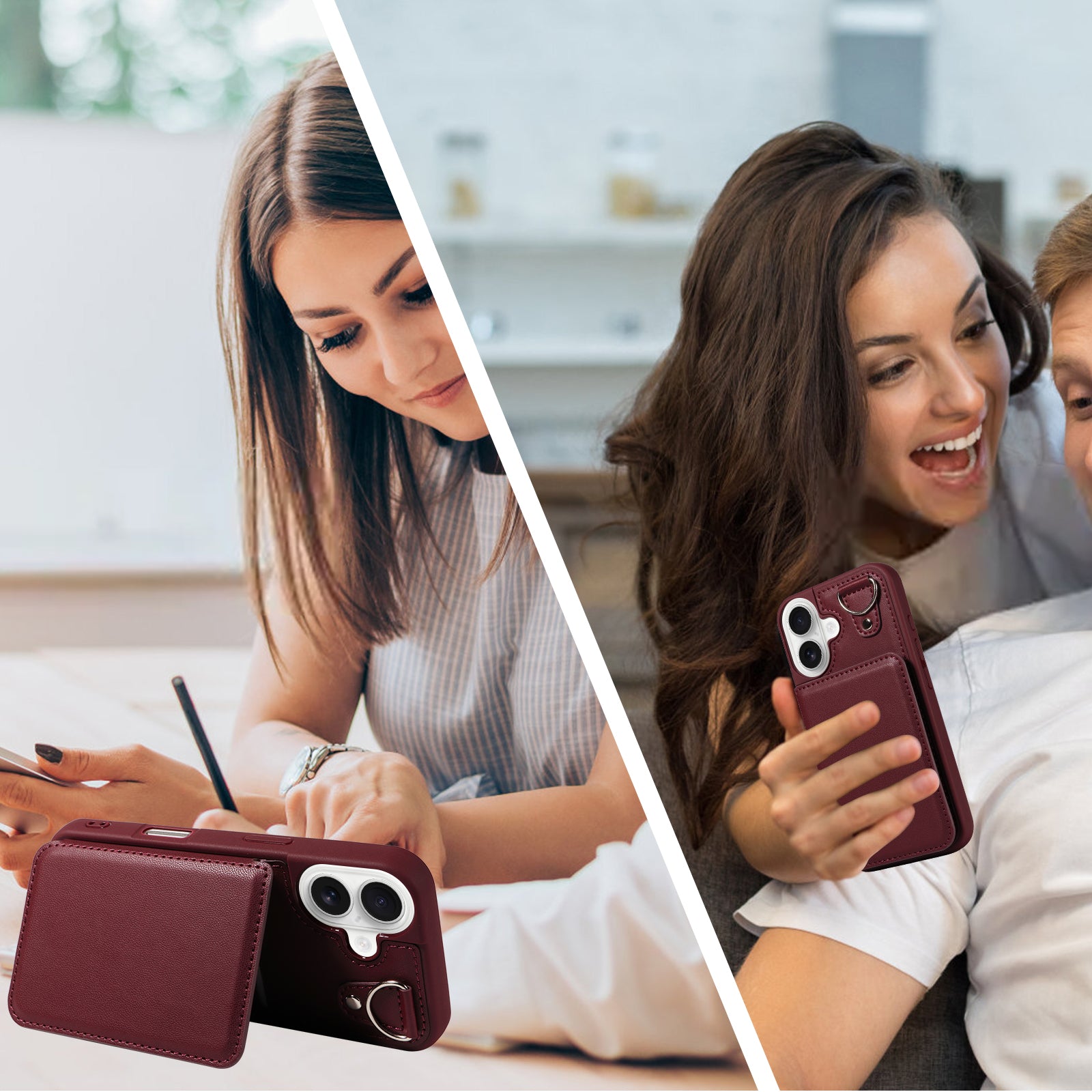 Ankaw RFID Anti-Theft Crossbody Phone Case and Wallet with Bracket