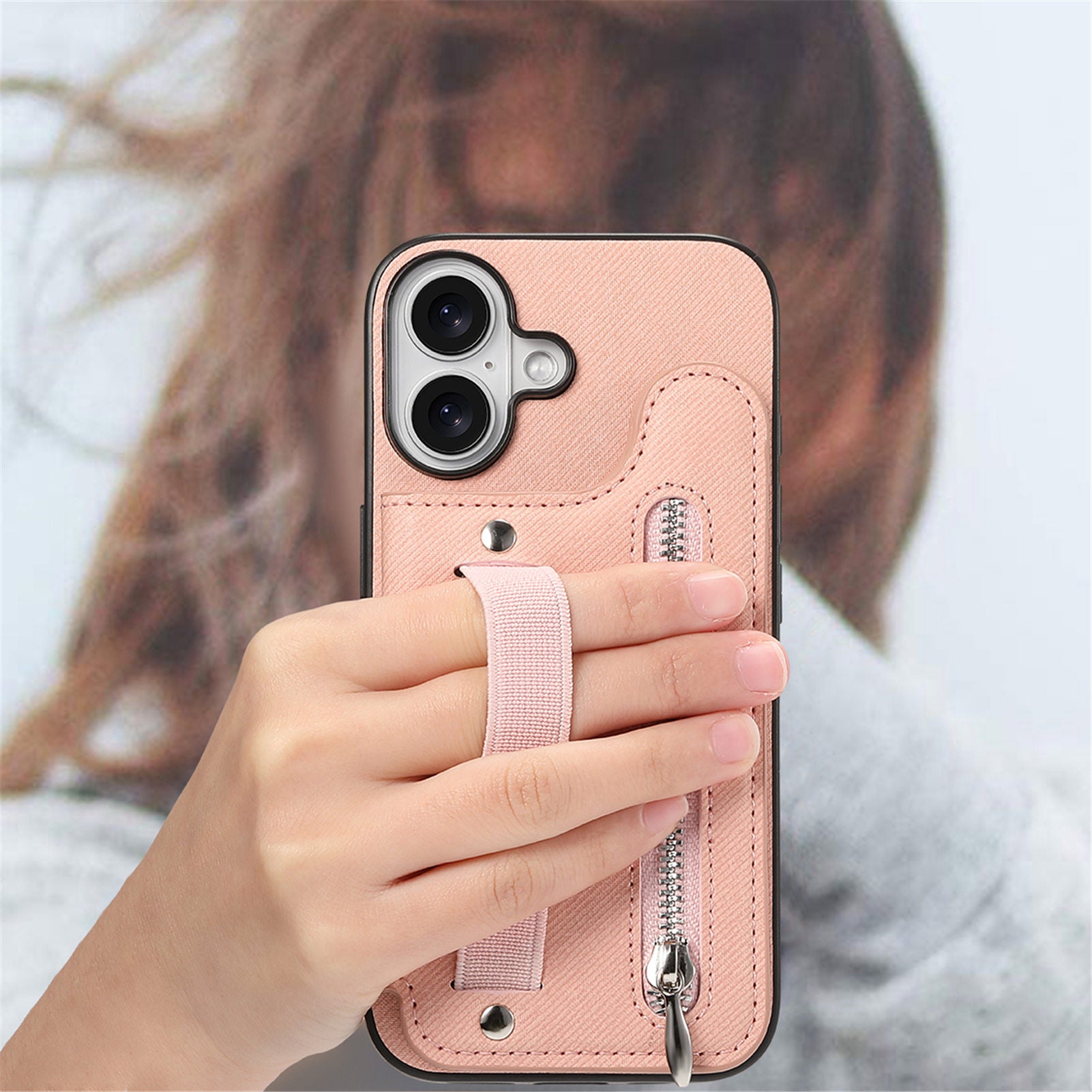 ANKAW multifunctional zipper wallet mobile phone protective case