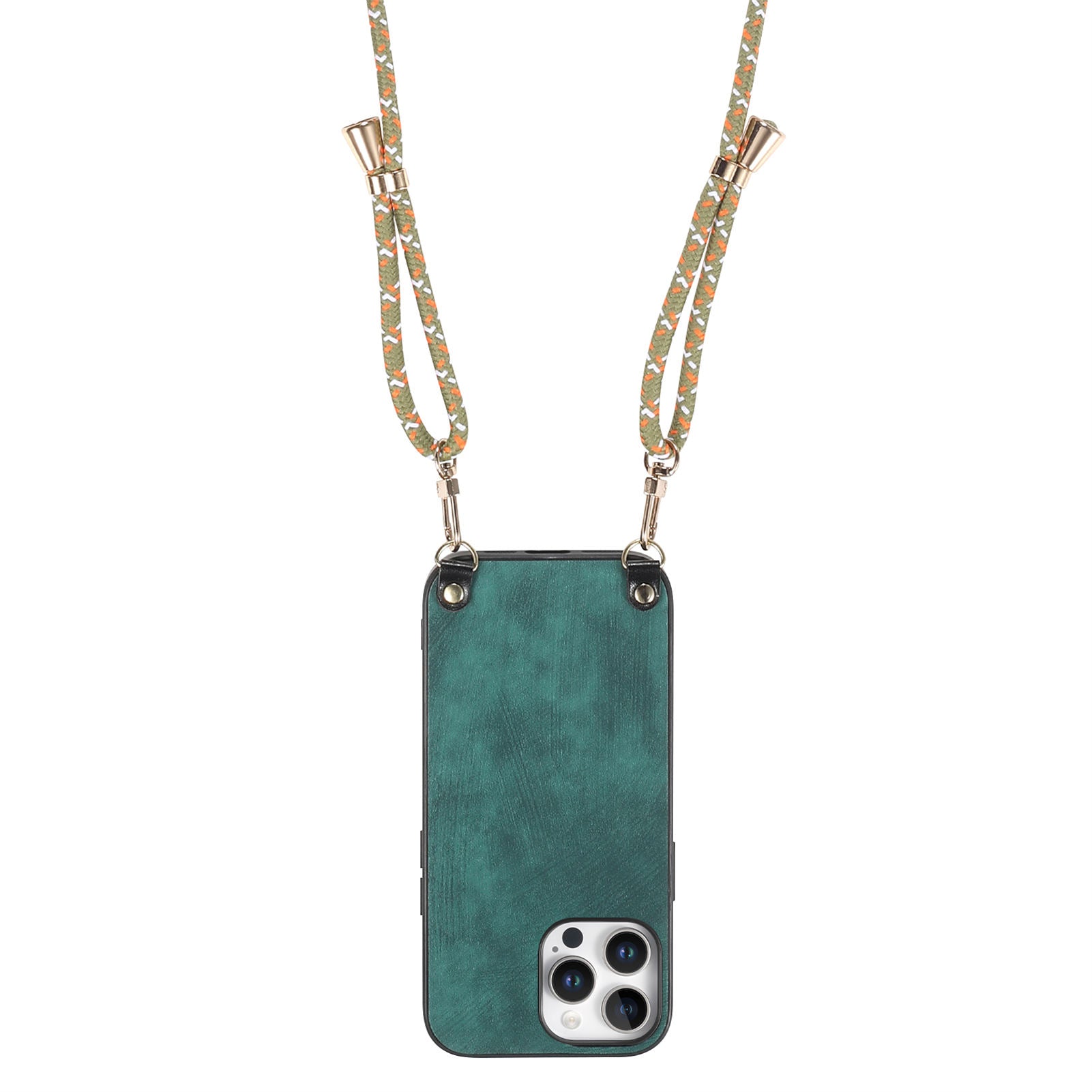 Original design retro color lanyard crossbody phone case