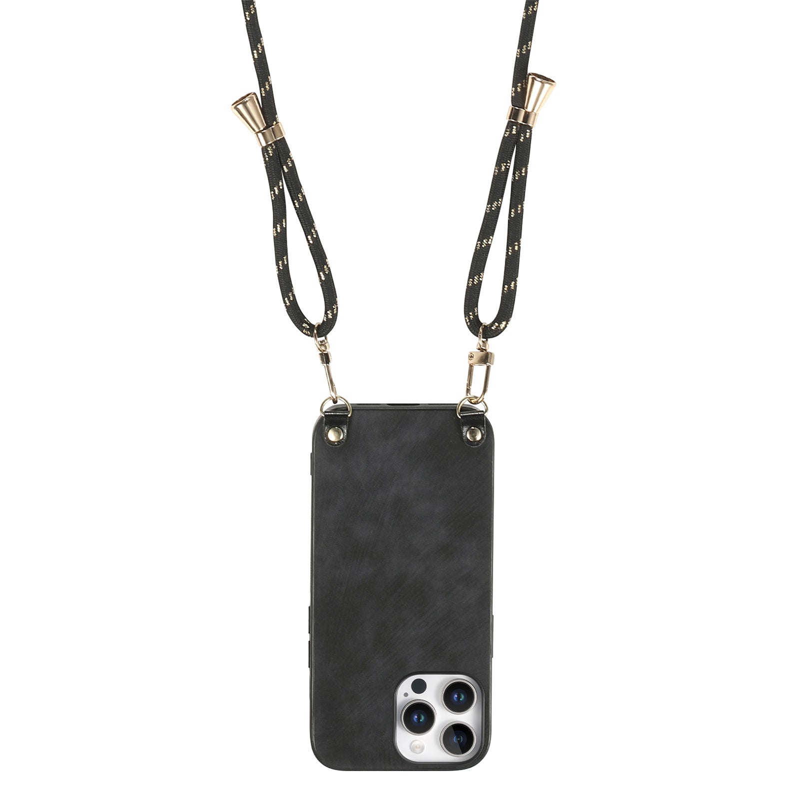 Original design retro color lanyard crossbody phone case