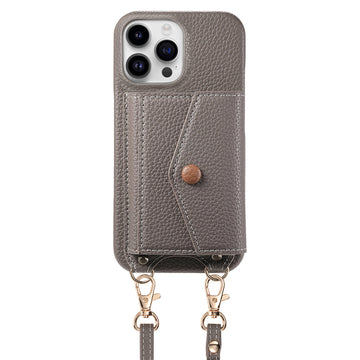 Fashionable and versatile ankaw leather crossbody phone case for iPhone