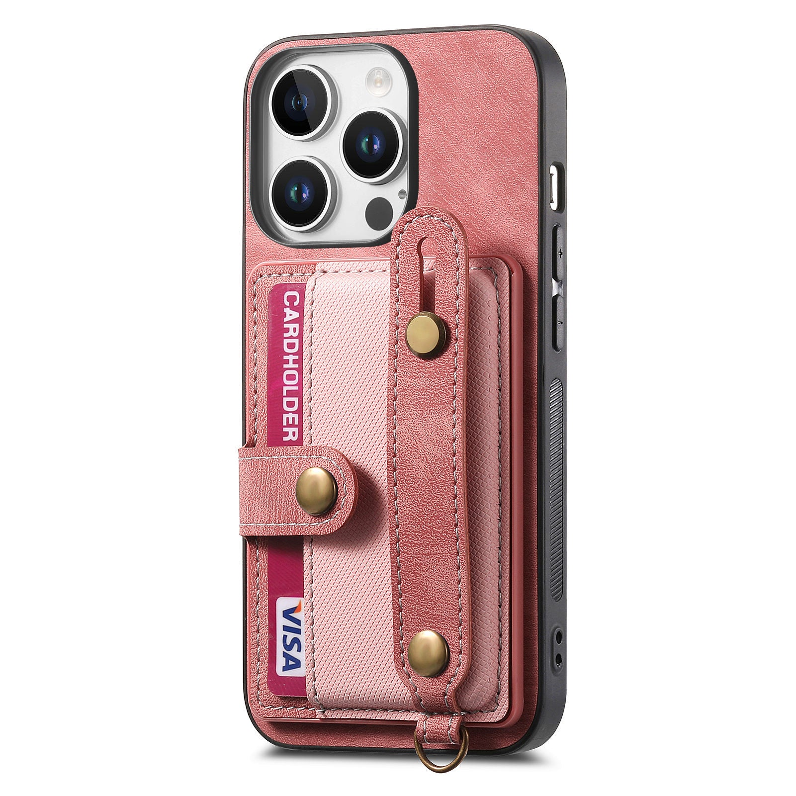 Original leather wrist lanyard phone case