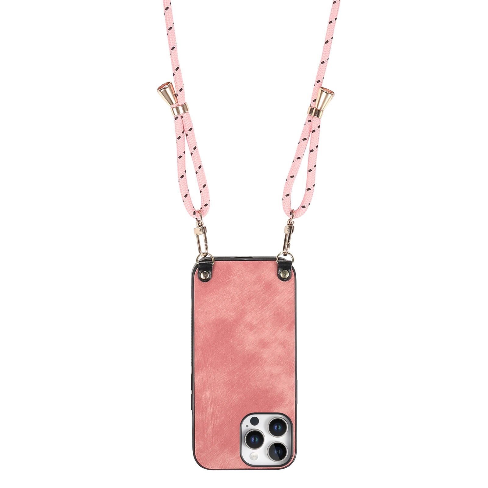 Original design retro color lanyard crossbody phone case