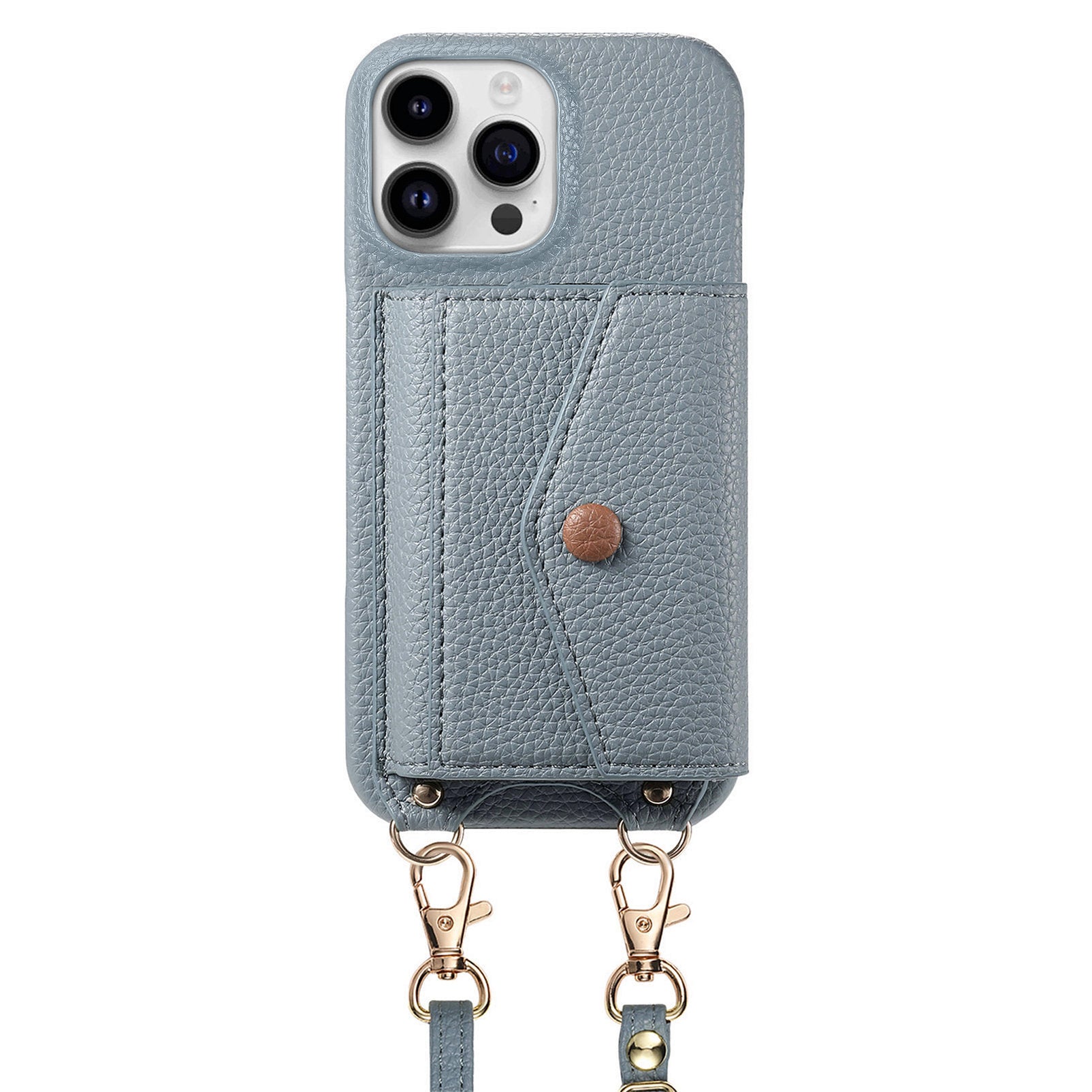 Fashionable and versatile ankaw leather crossbody phone case for iPhone