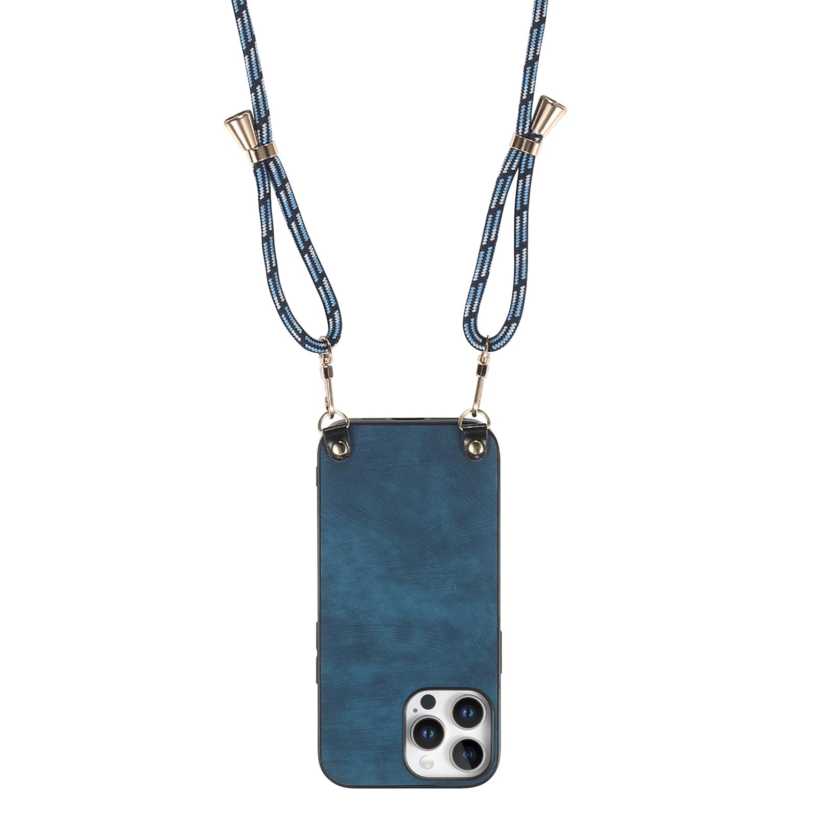 Original design retro color lanyard crossbody phone case