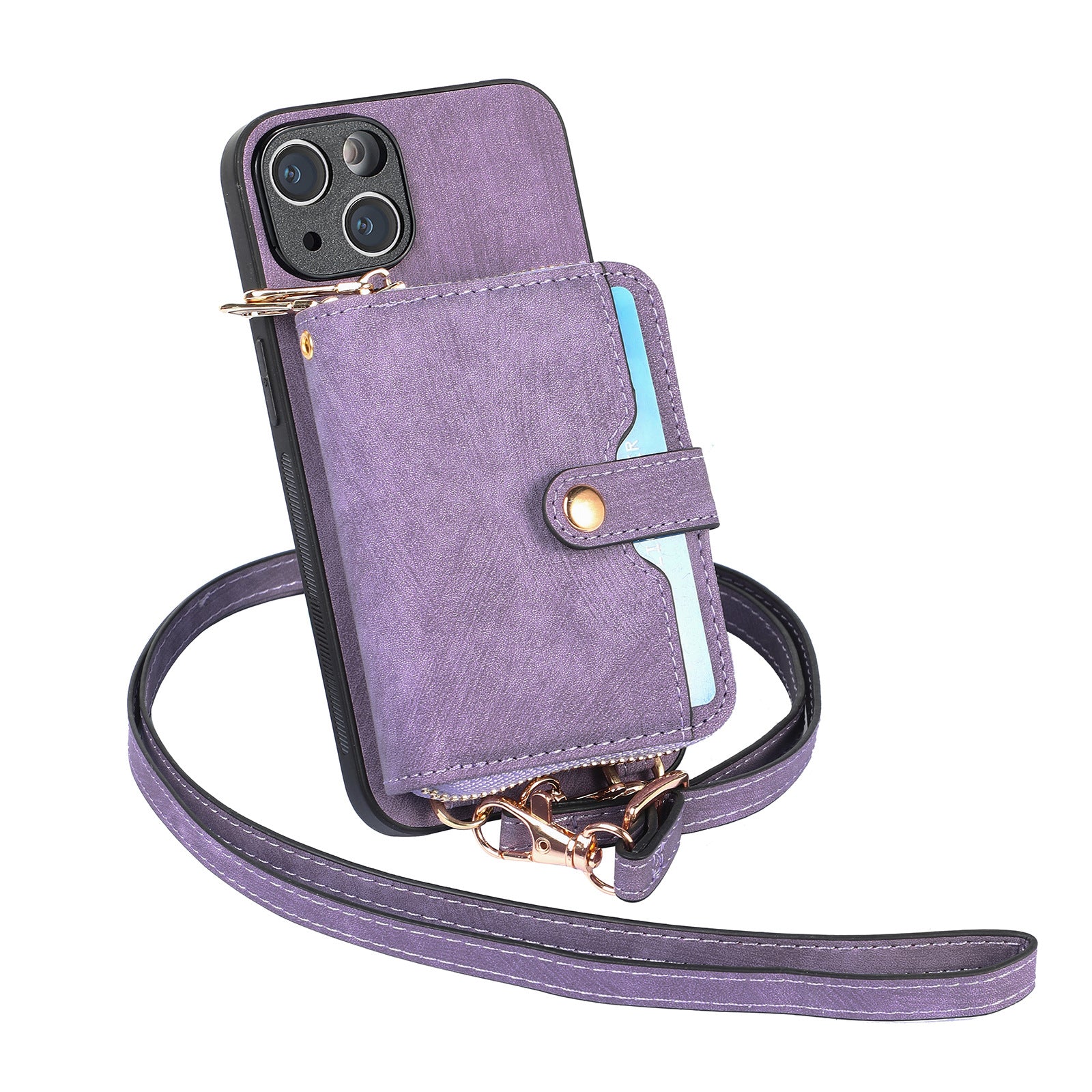 Crossbody Zipper Wallet Phone Case