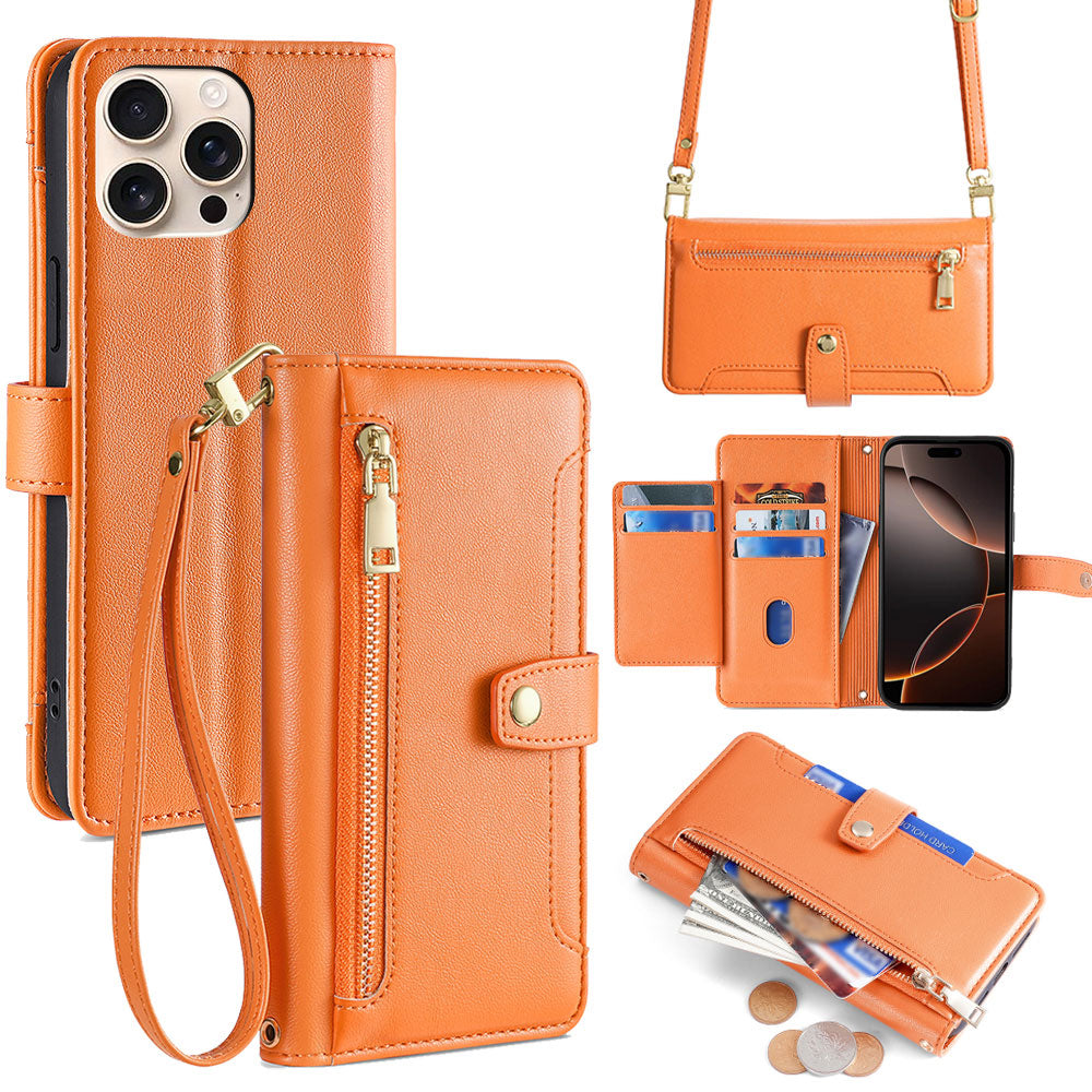 Original design versatile leather wrist phone case wallet