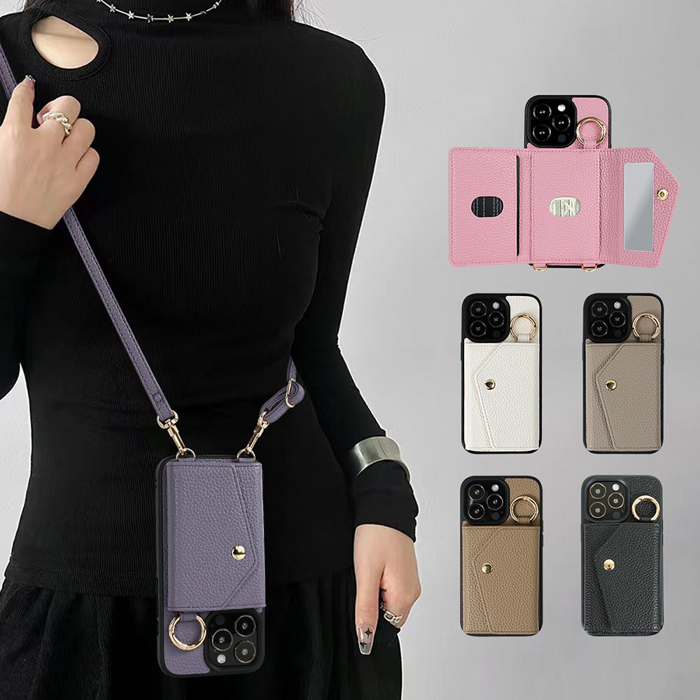 Original design flip crossbody phone case wallet