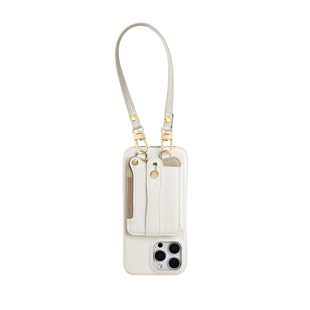Original Design Leather Wrist leather fashionable all-match mobile phone case