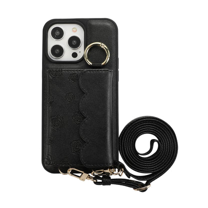 ANKAW Fashion Full Color Crossbody Leather Phone Case Wallet