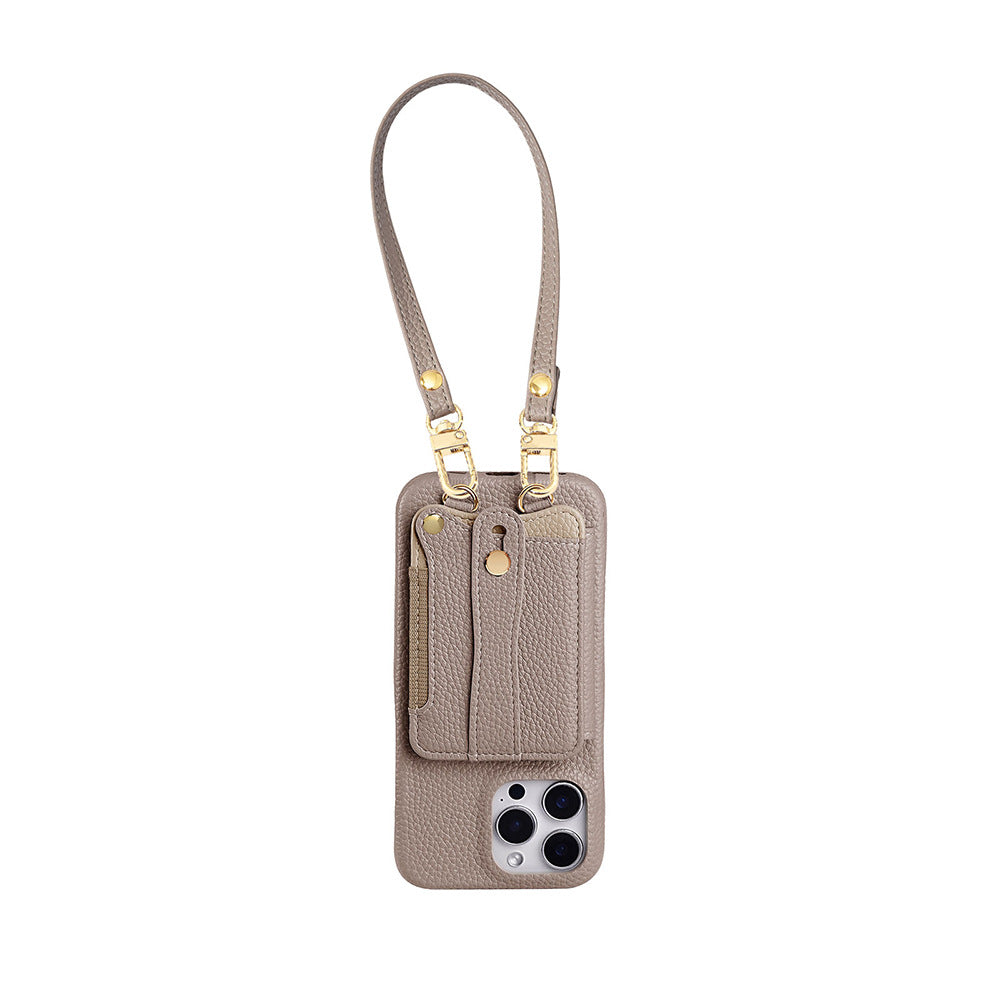 Original Design Leather Wrist leather fashionable all-match mobile phone case
