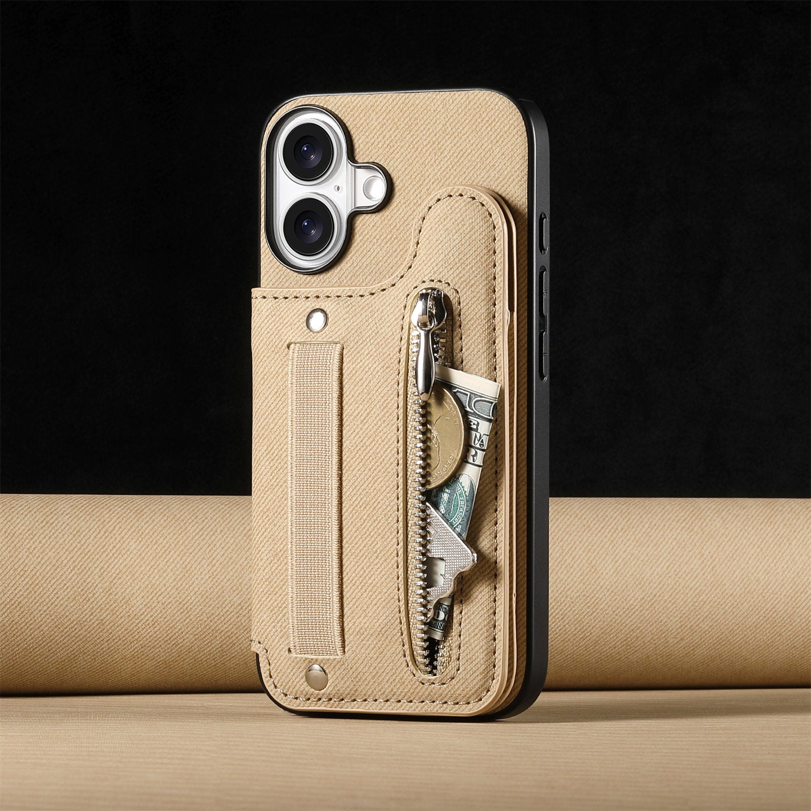 Original Design Multifunctional Zipper Leather Phone Case Wallet