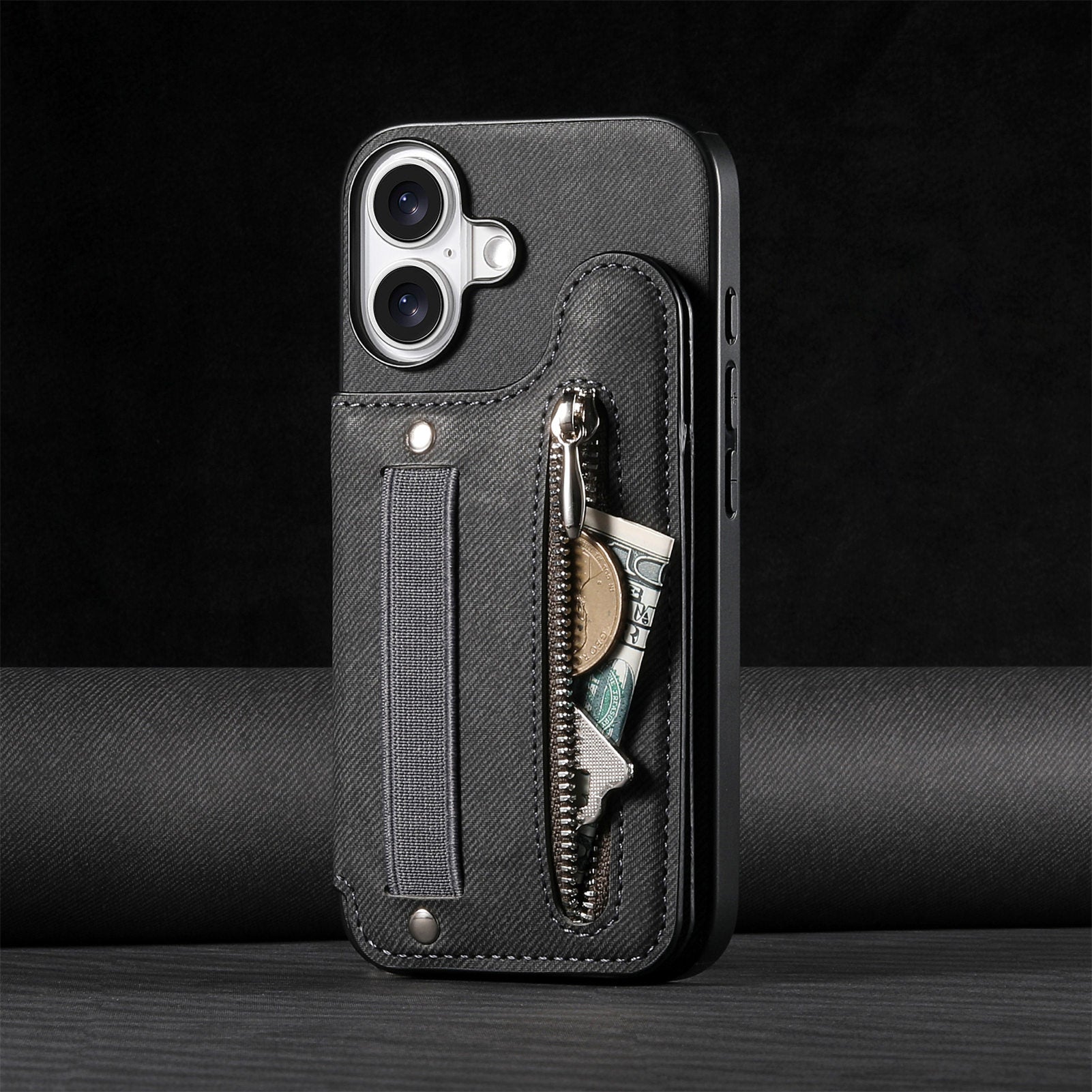 Original Design Multifunctional Zipper Leather Phone Case Wallet