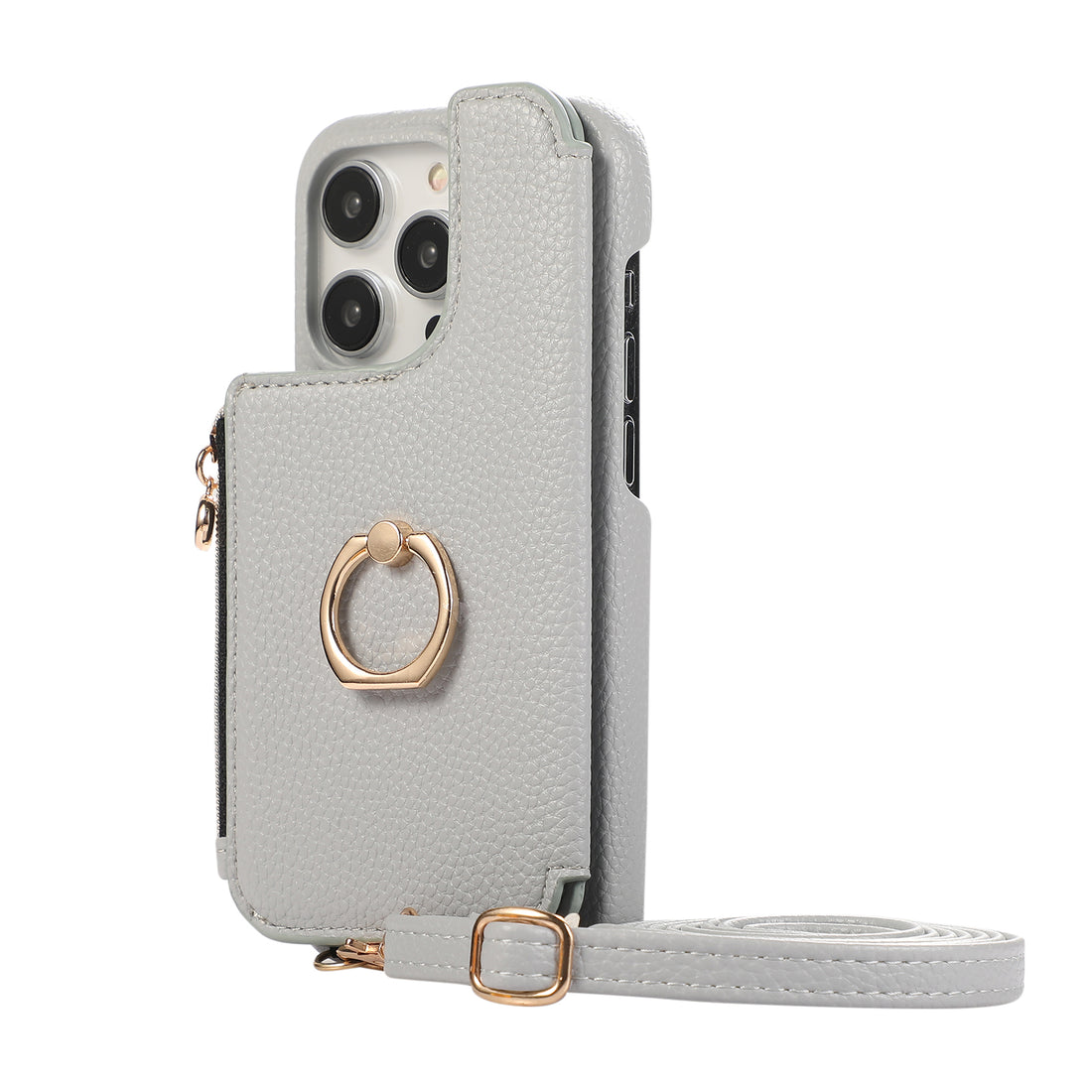 ANKAW Candy Exquisite Calfskin Crossbody Phone Case Wallet