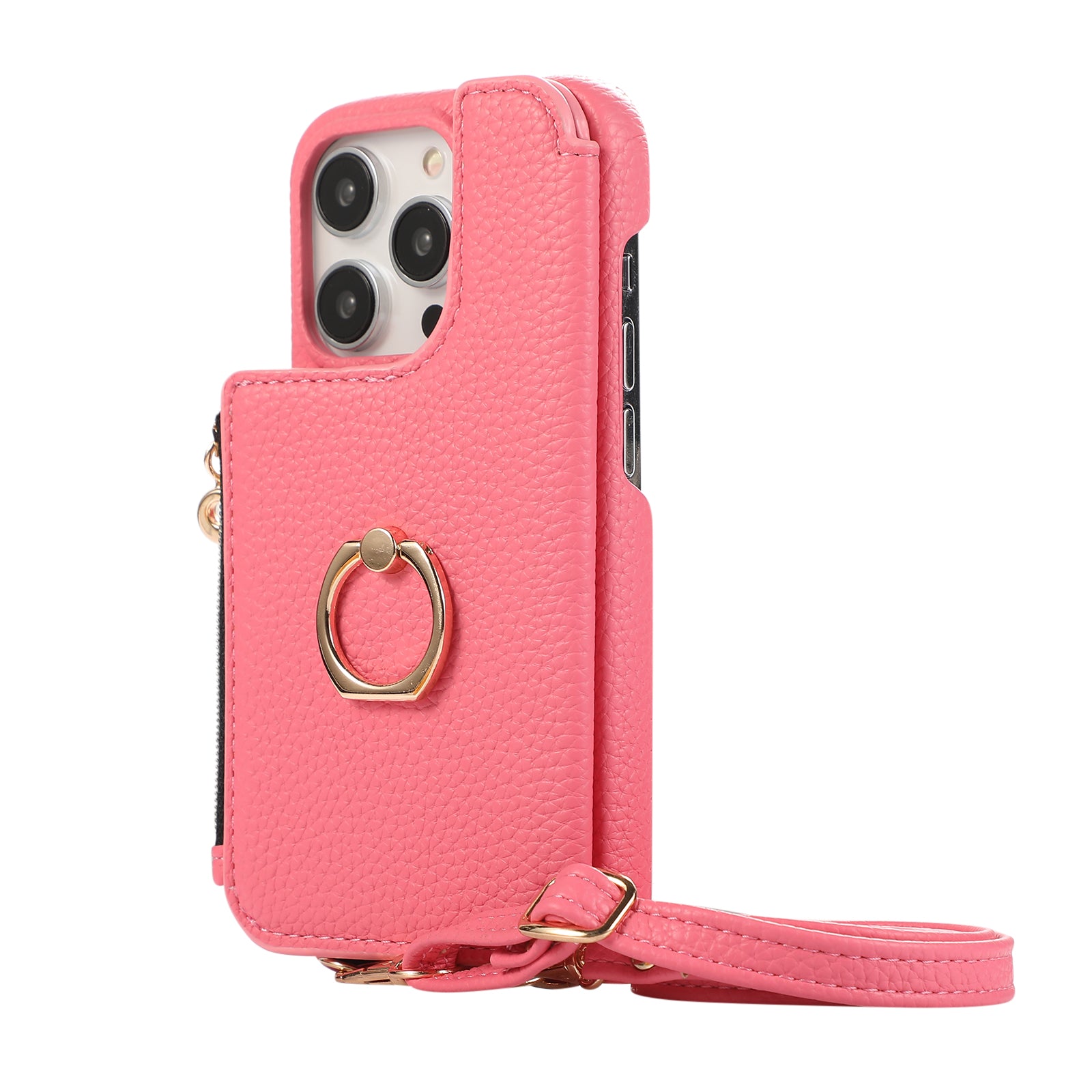 ANKAW Candy Exquisite Calfskin Crossbody Phone Case Wallet
