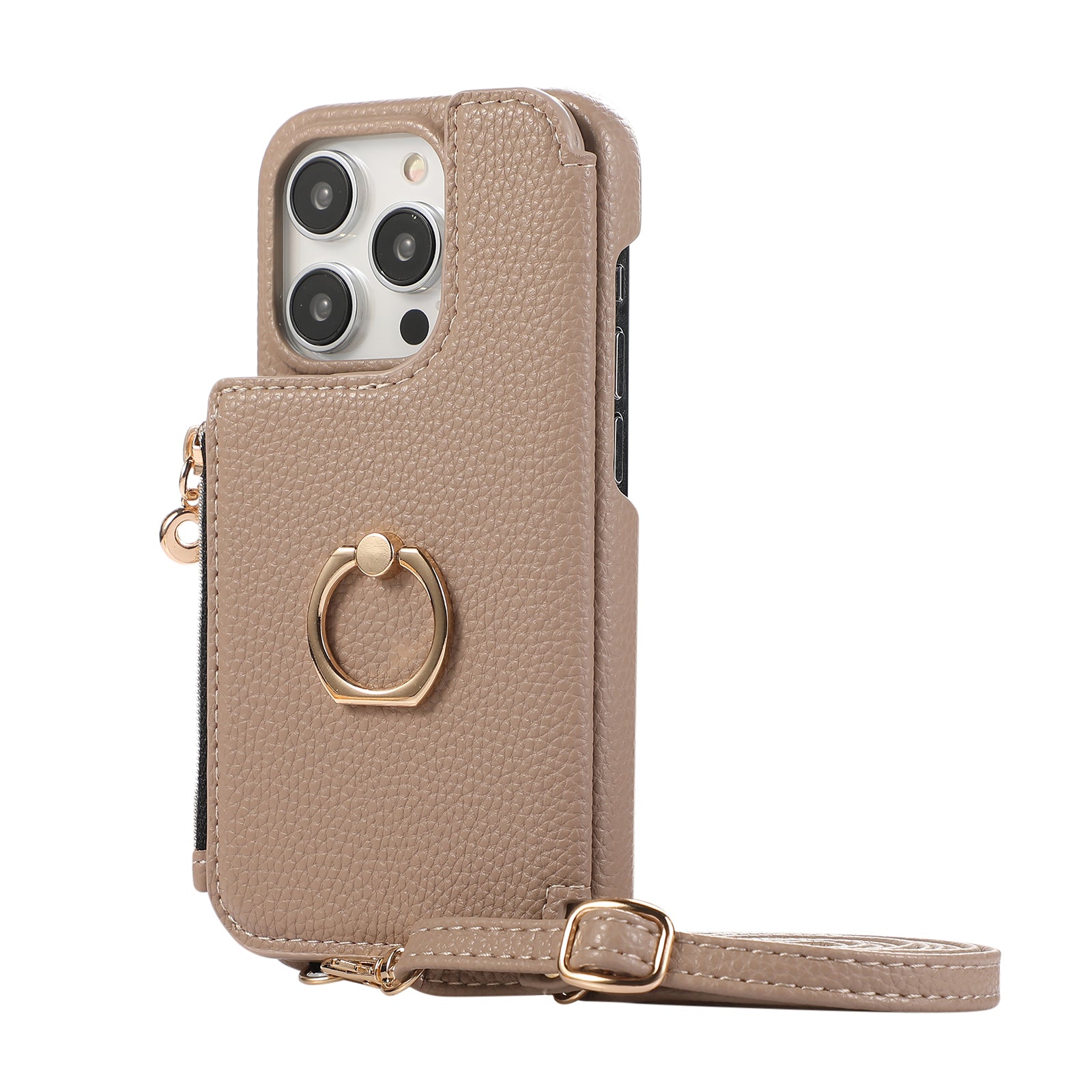 ANKAW Candy Exquisite Calfskin Crossbody Phone Case Wallet