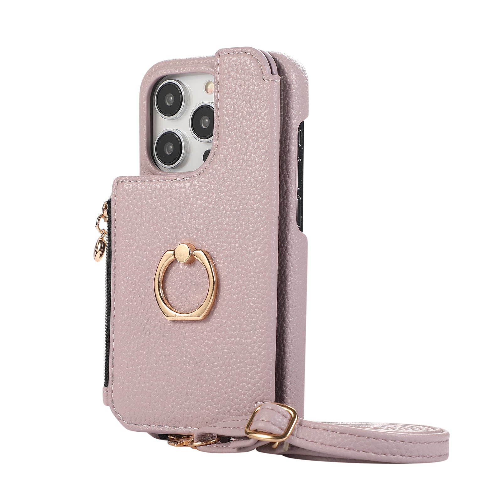 ANKAW Candy Exquisite Calfskin Crossbody Phone Case Wallet