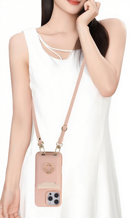 ANKAW360 rotating ring crossbody phone case