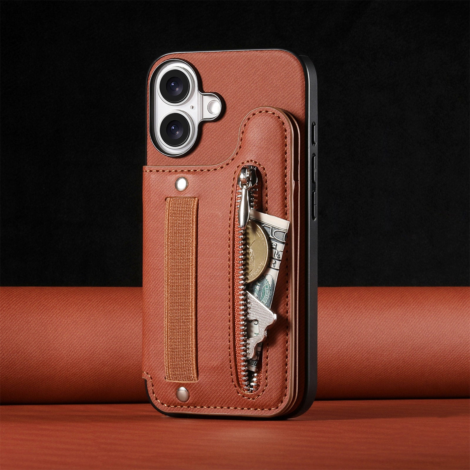 Original Design Multifunctional Zipper Leather Phone Case Wallet