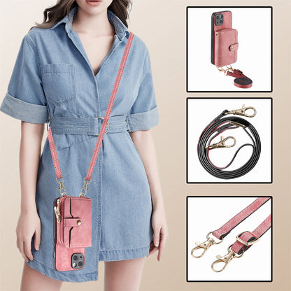 Crossbody Zipper Wallet Phone Case