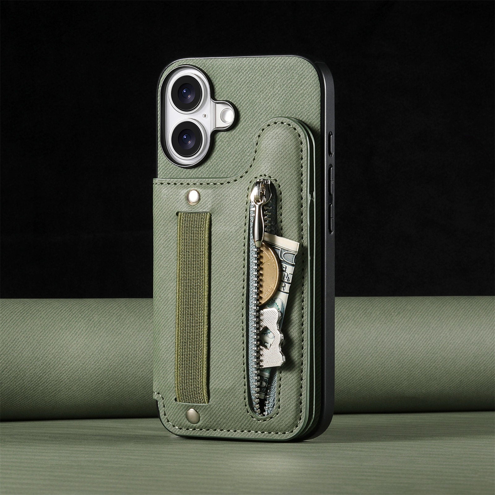 Original Design Multifunctional Zipper Leather Phone Case Wallet