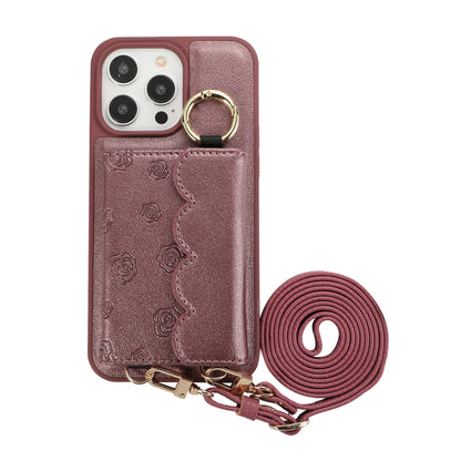 ANKAW Fashion Full Color Crossbody Leather Phone Case Wallet