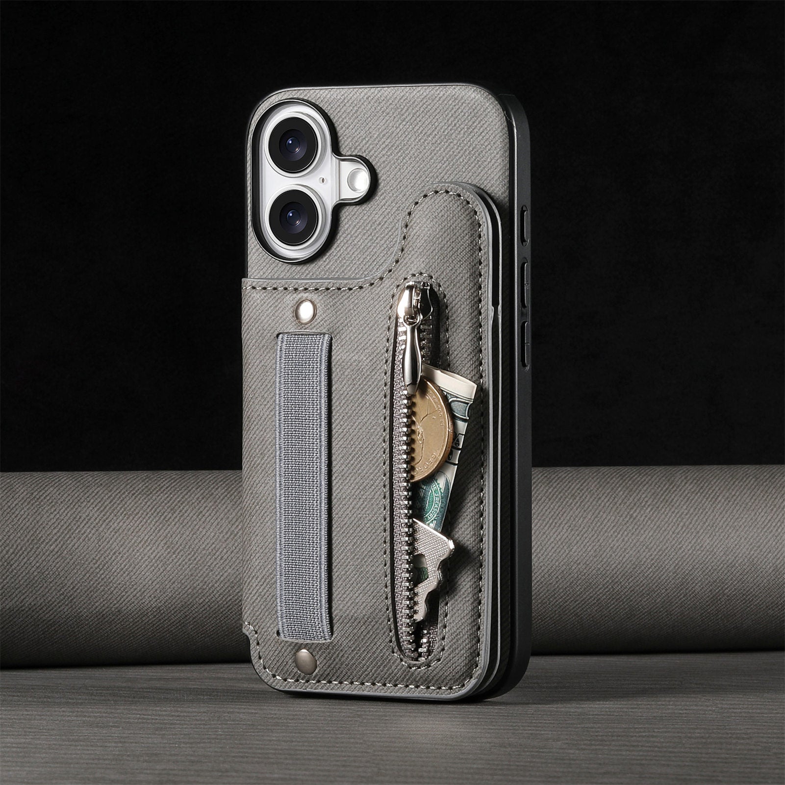 Original Design Multifunctional Zipper Leather Phone Case Wallet
