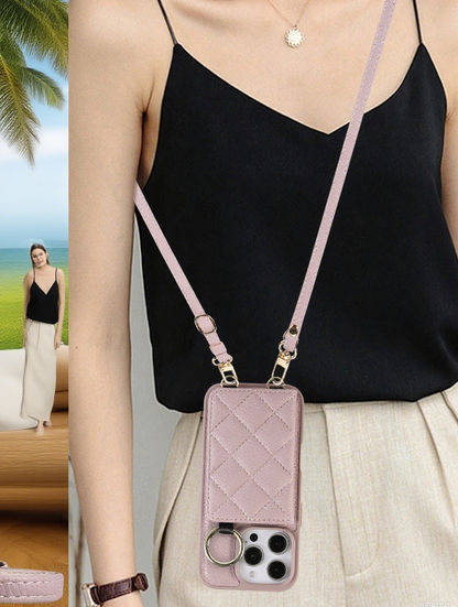 ANKAW Colorful crossbody phone case with 360-degree rotating stand