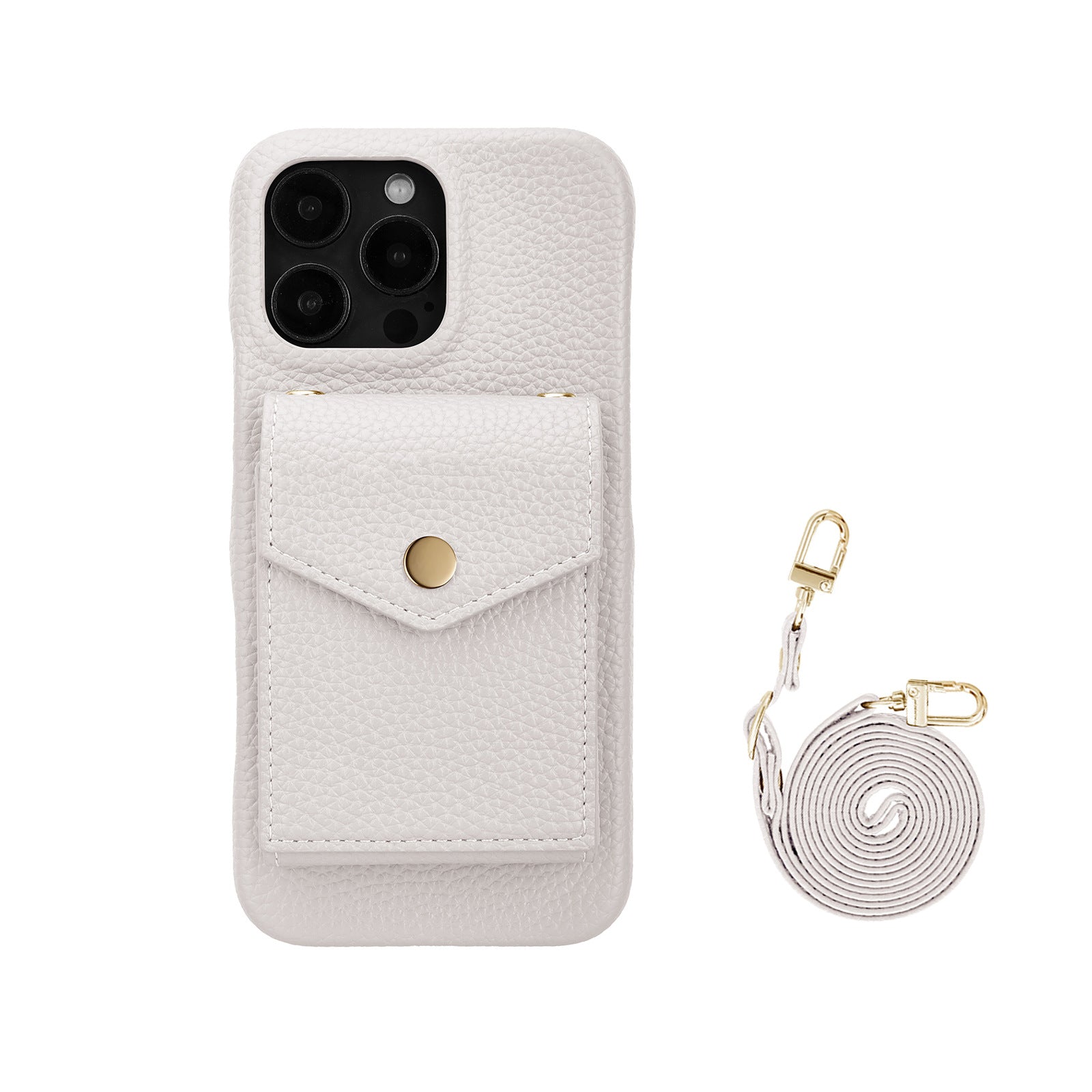 ANKAW high-end leather crossbody phone case wallet