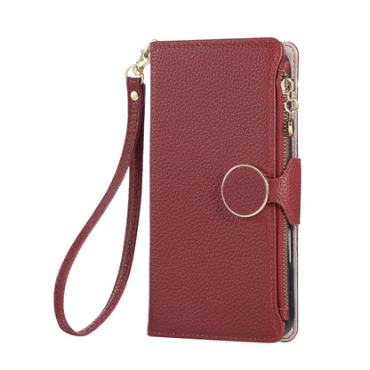 Multifunctional Wrist Zipper Leather Phone Case Wallet