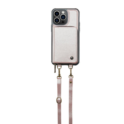 Adjustable crossbody strap and spacious wallet design