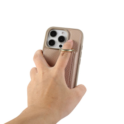 ANKAW  leather anti-shock and anti-fall design crossbody mobile phone case