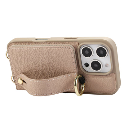 ANKAW  leather anti-shock and anti-fall design crossbody mobile phone case