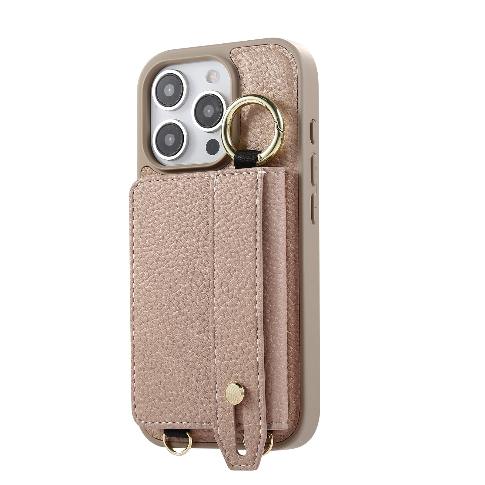 ANKAW  leather anti-shock and anti-fall design crossbody mobile phone case