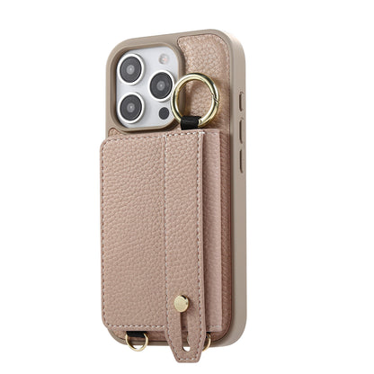 ANKAW  leather anti-shock and anti-fall design crossbody mobile phone case